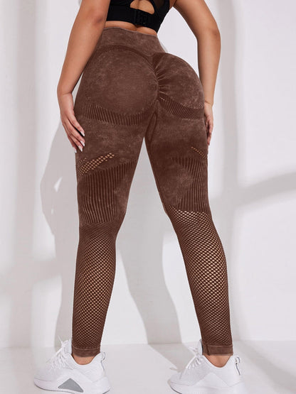 BUYCO Female Denim Fishnet Quick-dry Seamless Leggings