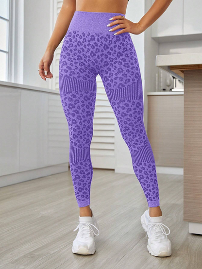 BUYCO Female Leopard Print Quick-dry Fit Leggings