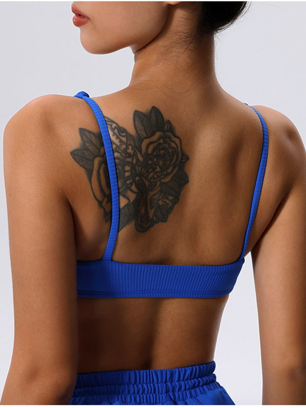 BUYCO Female Backless Solid Color Sports Bras