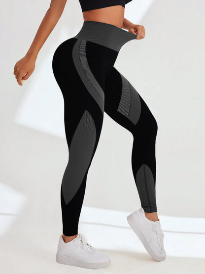 BUYCO Female Contrast color Ruched Back Leggings