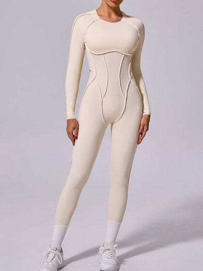 BUYCO Female Heart Backless Long Sleeves Jumpsuit