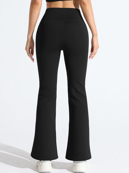 BUYCO Female Flare Fleece High-waisted Leggings