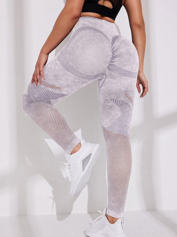 BUYCO Female Denim Fishnet Quick-dry Seamless Leggings
