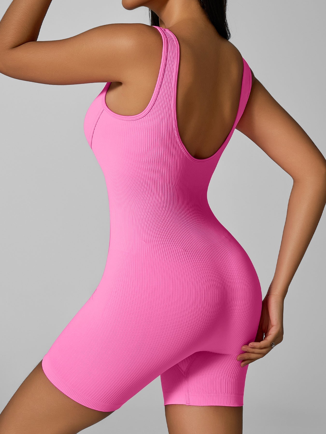 BUYCO Female Ribbed Tummy Control Romper