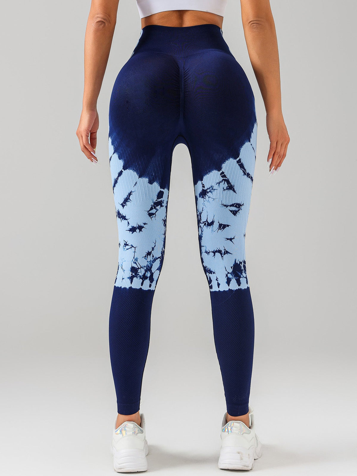 BUYCO Female Modern Tie-dye Ruched Back Leggings