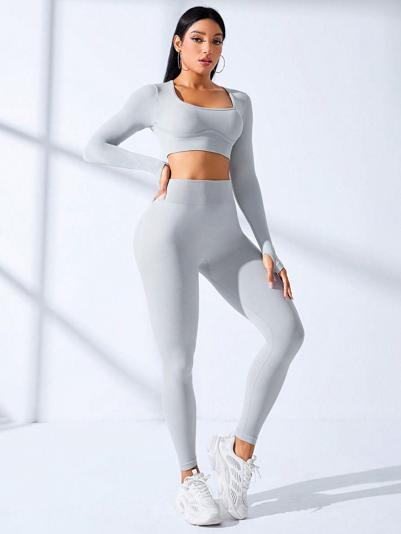 BUYCO Female Ruched Back Seamless Tracksuit