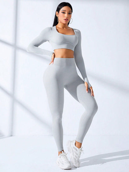 BUYCO Female Ruched Back Seamless Tracksuit