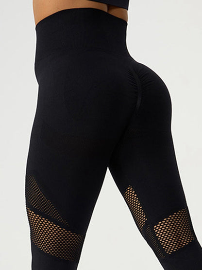 BUYCO Female Fishnet Ruched Back Leggings
