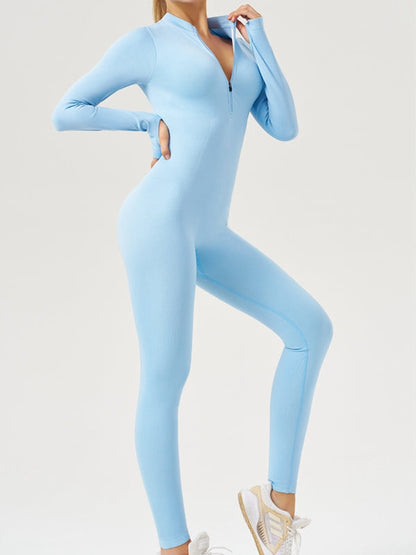 BUYCO Female Ribbed Thumbhole Jumpsuit