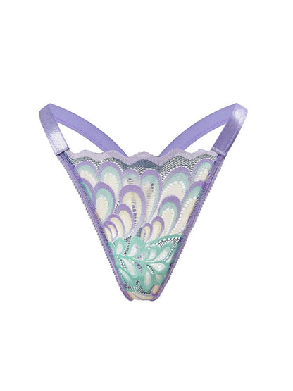 BUYCO Female Print Fitted Lace Ultra-thin Thongs