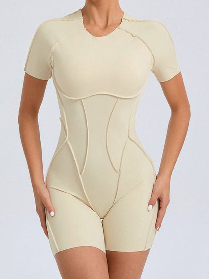 BUYCO Female Heart Backless Romper