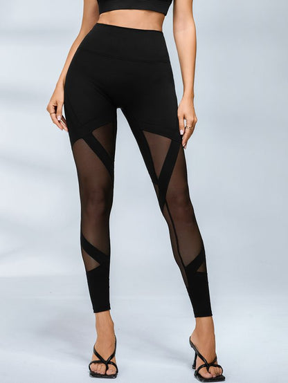 BUYCO Female Fitted Sheer Mesh Hip-lift Tracksuit