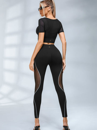 BUYCO Female Super Fitted Mesh Hip-lift Leggings