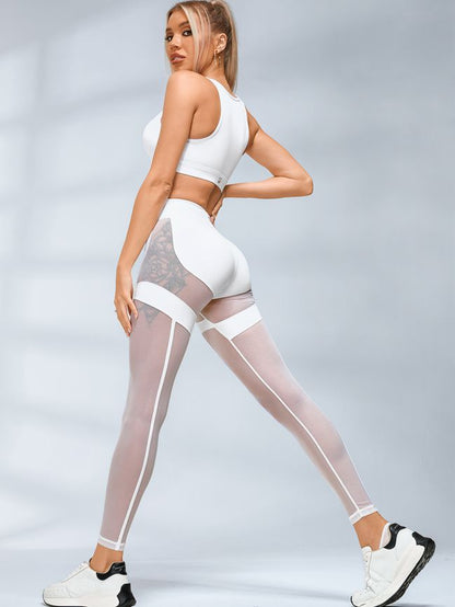 BUYCO Female Super Fitted Unique Mesh Hip-lift Leggings