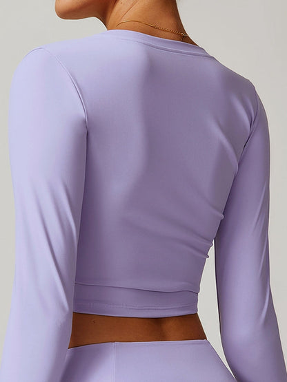 BUYCO Female Fitted V Collar Long Sleeves
