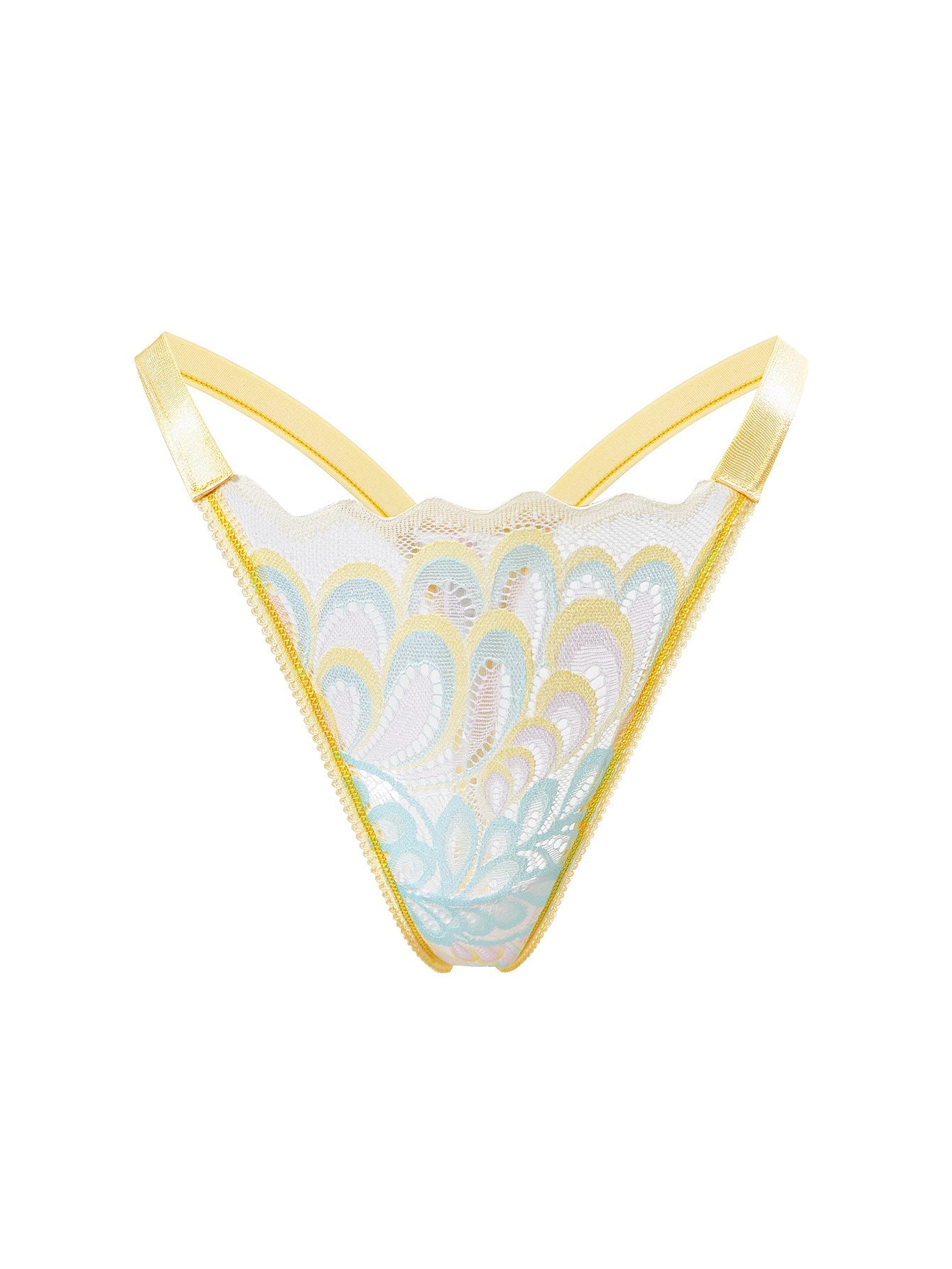 BUYCO Female Print Fitted Lace Ultra-thin Thongs
