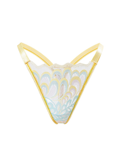 BUYCO Female Print Fitted Lace Ultra-thin Thongs