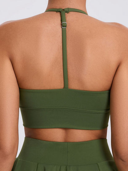 BUYCO Female Deep U Collar Backless Sports Bras