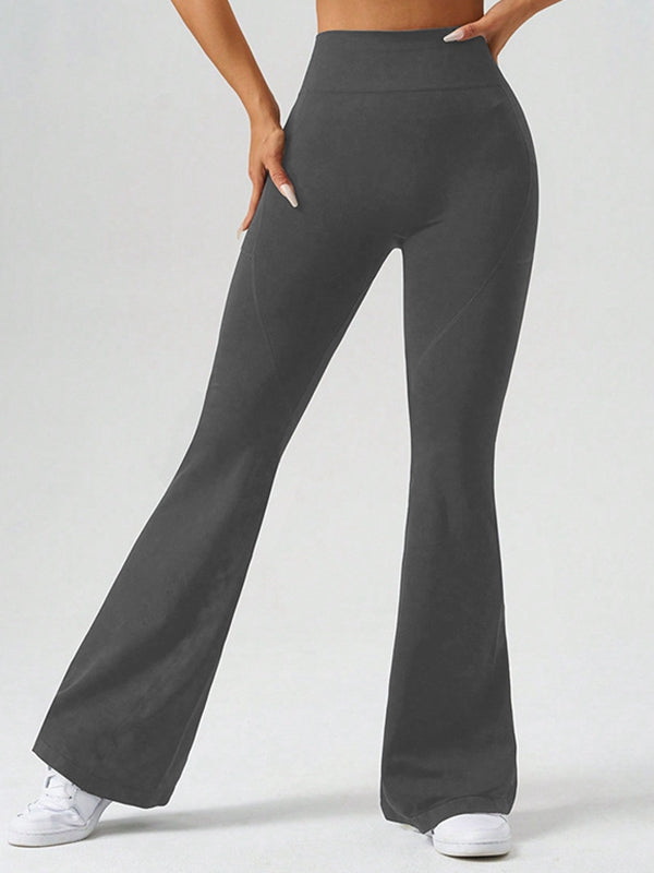 BUYCO Female Flare Pocket High-waisted Leggings