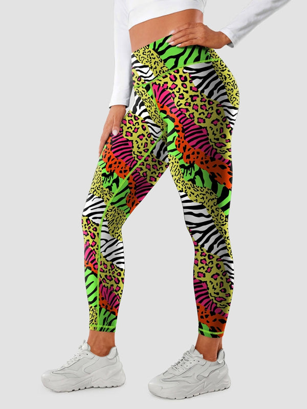 BUYCO Female Leopard Print High-rise Leggings