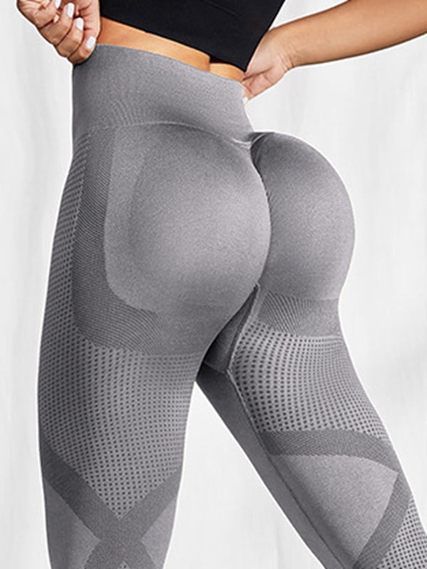 BUYCO Female Quick-dry Seamless Ruched Back Leggings