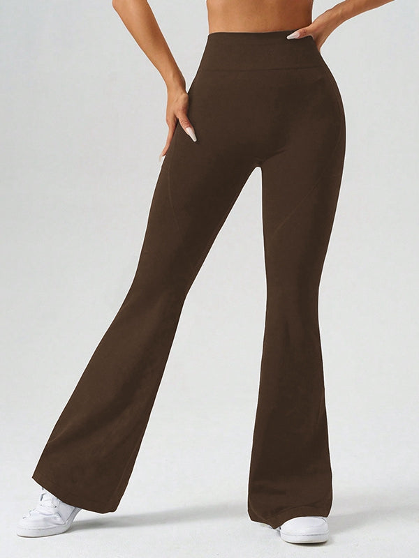 BUYCO Female Flare Pocket High-waisted Leggings