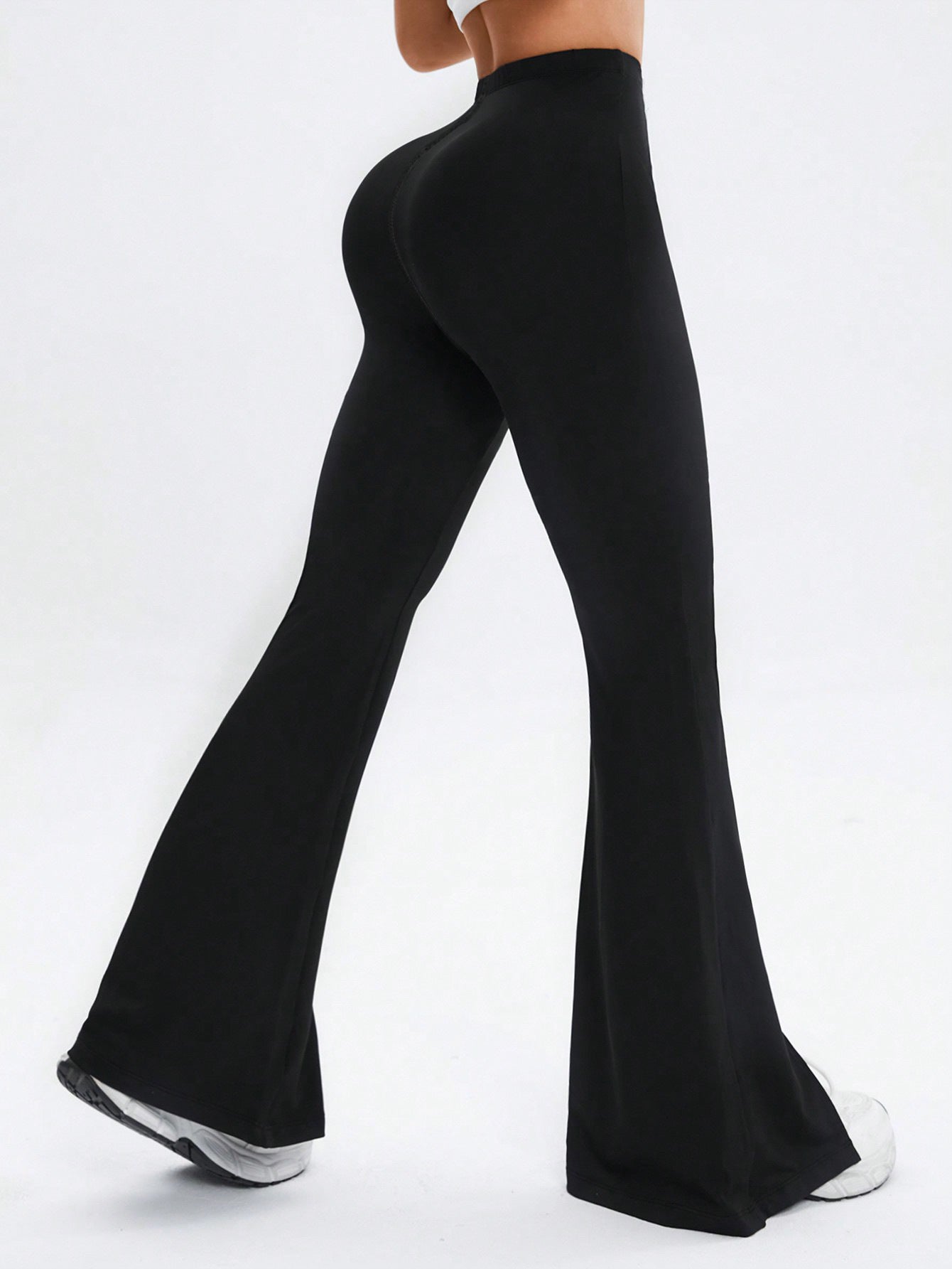 BUYCO Female Flare Quick Dry Elastic Tight Leggings