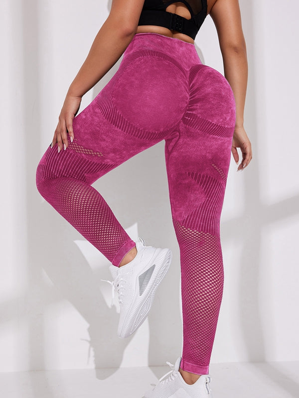 BUYCO Female Denim Fishnet Quick-dry Seamless Leggings