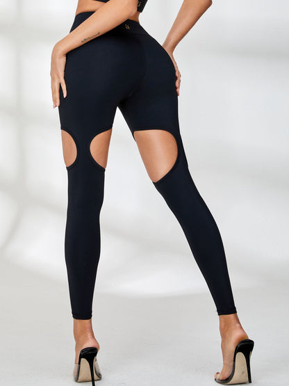 BUYCO Female Unique Cutout High-rise Leggings
