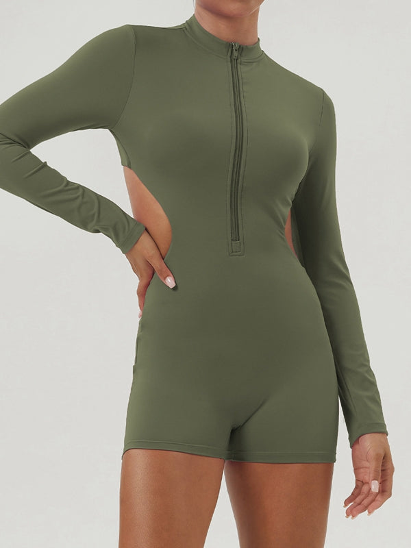 BUYCO Female Zipper Cutout Romper