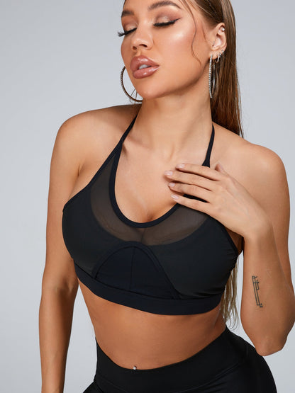 BUYCO Female Cutout Mesh High-rise Leggings