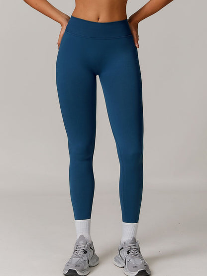 BUYCO Female Seamless Solid Color Elastic Tight Push Up Design Leggings