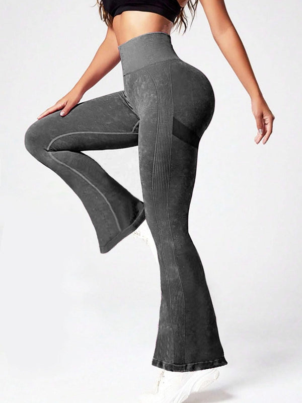 BUYCO Female Denim Flare High-waisted Leggings