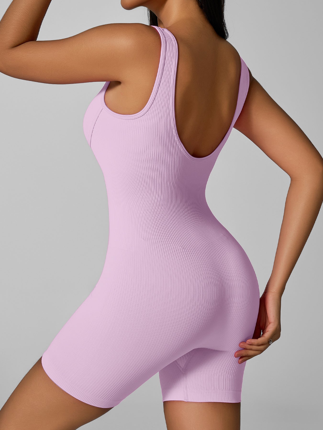 BUYCO Female Ribbed Tummy Control Romper