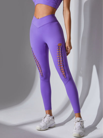BUYCO Female Ultimate Cutout Lace-up Leggings