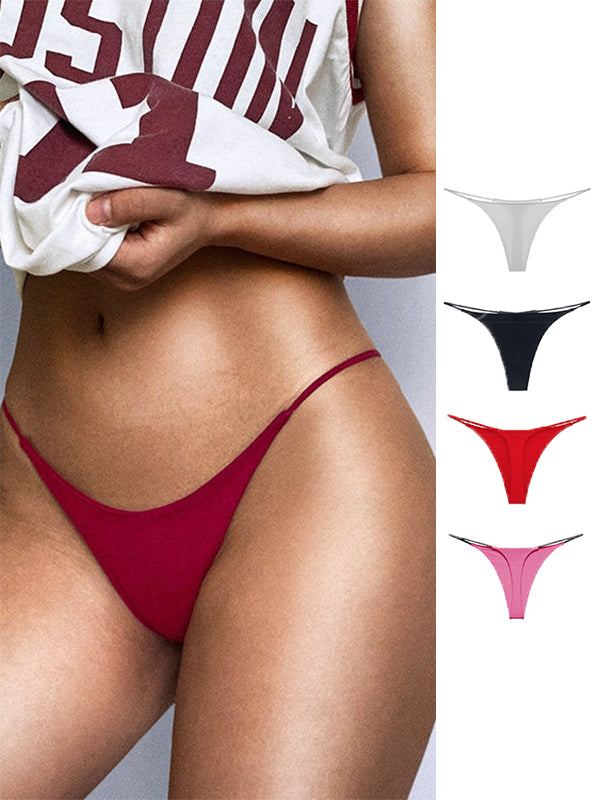 BUYCO  Female Solid Color T-back Thong