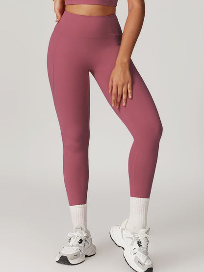 BUYCO Female High-waisted Hip-lift Quick Dry Elastic Tight Ruched Back Leggings