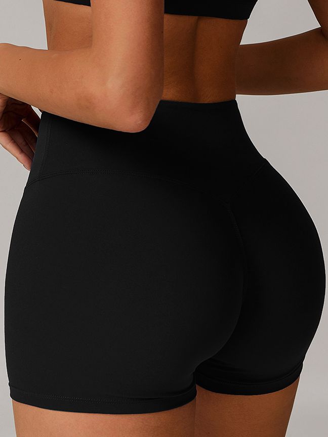 BUYCO Female Solid Color Push Up Design Fit Shorts