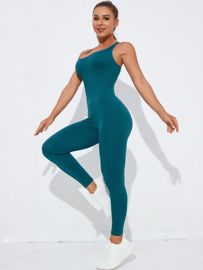 BUYCO Female Cross Back Hollow Out Quick Dry Jumpsuit