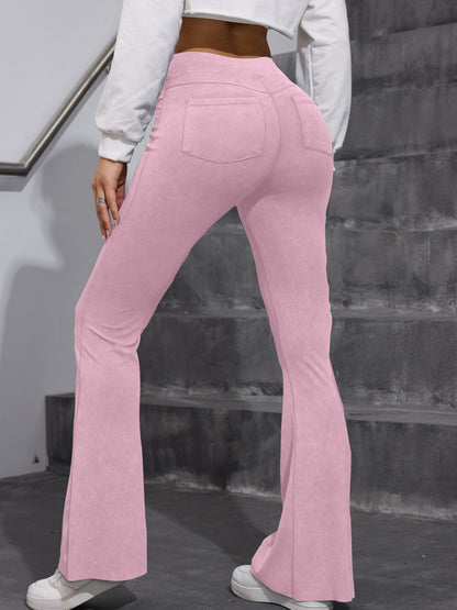 BUYCO Female Hip-lift Denim Elastic Tight Flare Leggings