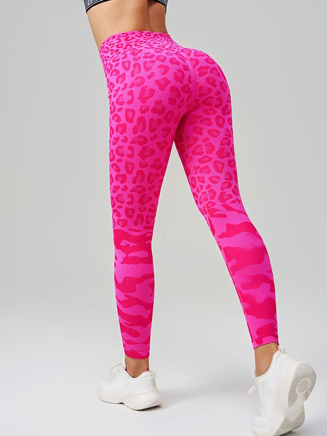 BUYCO Female Leopard Print Elastic Tight Push Up Design Leggings