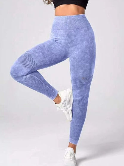 BUYCO Female Denim Ruched Back Quick-dry Seamless Leggings