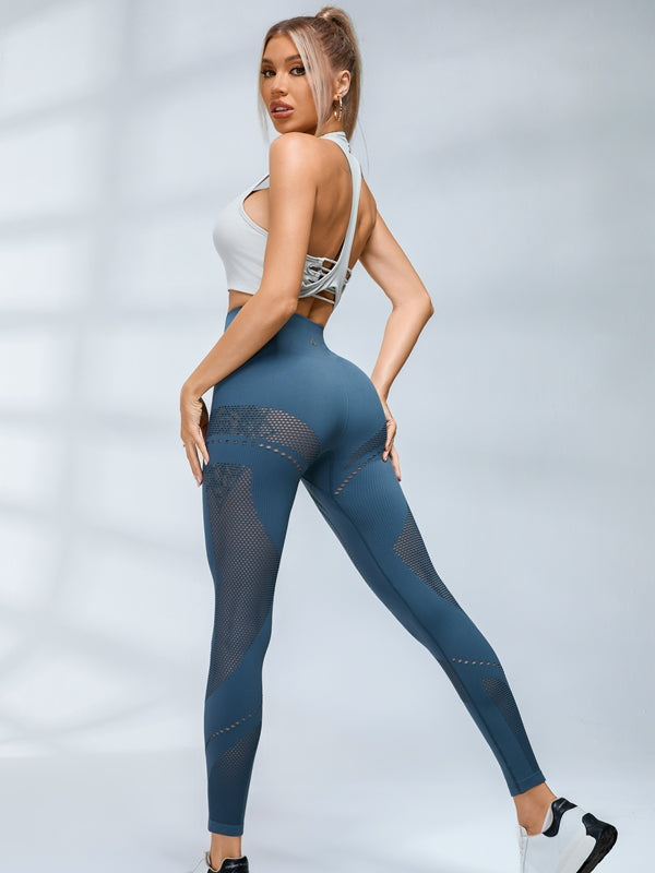 BUYCO Female Fitted Fishnet Quick-dry Leggings