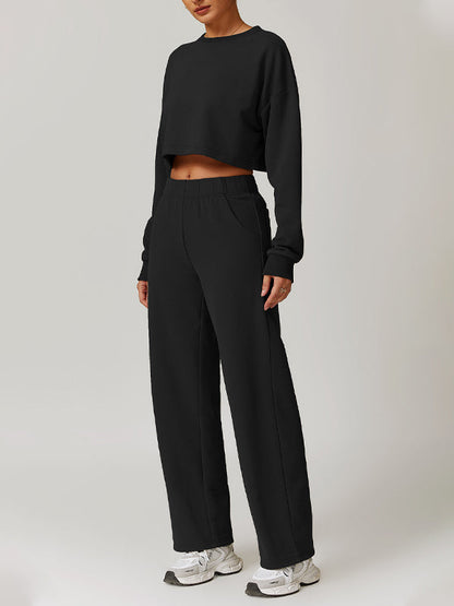 BUYCO Female Split Backless High-waisted Casual Loose Tracksuit