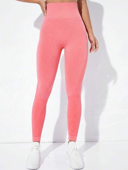 BUYCO Female Seamless Hip-lift Ruched Back Elastic tight Leggings