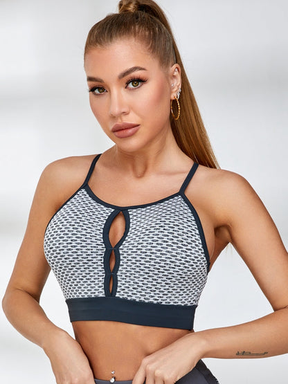 BUYCO Female Cutout Tiktok Honeycomb Short Tracksuit