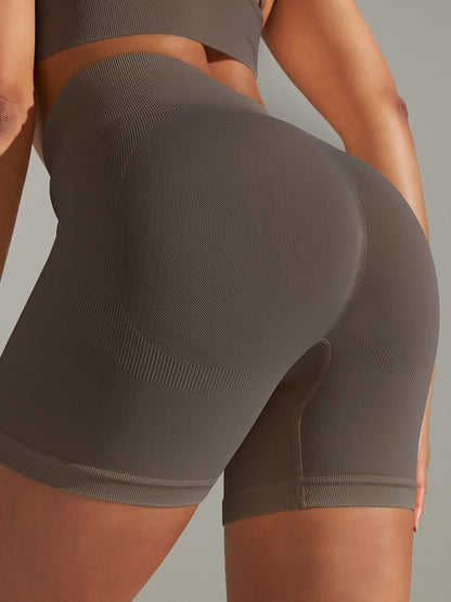 BUYCO Female Seamless Quick-drying Ruched Back Shorts