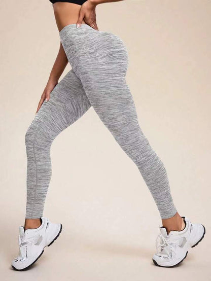BUYCO Female Deep V Back Ruched Back Seamless Leggings