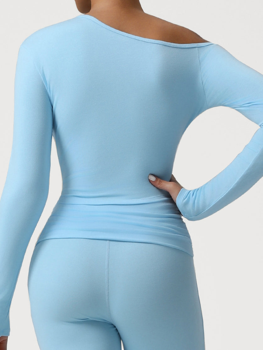 BUYCO Female Solid Color Buttons Long Sleeves