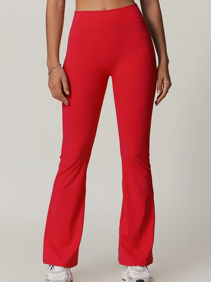 BUYCO Female Pocket Ruched Back Flare Cargo Leggings